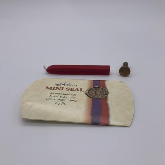 Medieval Mini Seal Wax & Letter (R) Mini Press by Manuscript Made In EU - Picture 1 of 5